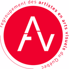 Logo Regroupement des artistes en arts visuels du Qubec (RAAV)