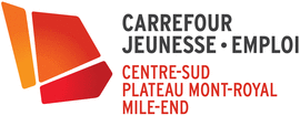 Logo Carrefour Jeunesse-Emploi Centre-Sud / Plateau Mont-Royal / Mile-End