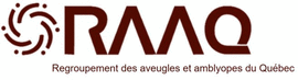 Logo Regroupement des aveugles et amblyopes du Qubec RAAQ