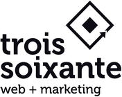 Logo Trois-Soixante / Web + Marketing