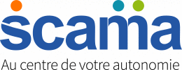Logo SCAMA (Centre de services communautaires et d'aide au maintien de l'autonomie) 