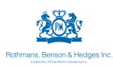 Logo Rothmans, Benson & Hedges Inc