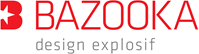 Logo Bazooka design explosif