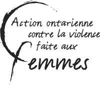 Logo Action ontarienne contre la violence faite aux femmes
