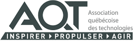 Logo Association qubcoise des technologies (AQT)