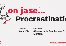 Invitation à la conférence «On jase de… procrastination» 