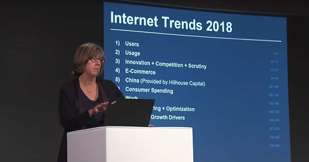 Les 10 tendances numÃ©riques les plus surprenantes du rapport annuel de Mary Meeker  