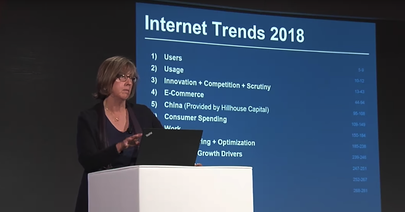 Les 10 tendances numériques les plus surprenantes du rapport annuel de Mary Meeker