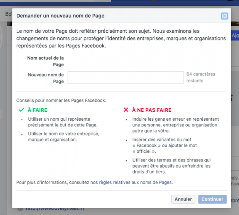Comment Changer Le Nom D'une Page Facebook