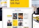 Tink réalise le nouveau visuel et le nouveau positionnement pour le site corporatif de VIA Rail