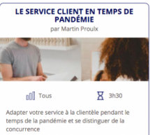 Formation : Le service client en temps de pandémie