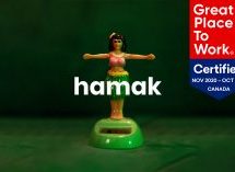 Hamak obtient sa première certification Great Place To Work in Canada