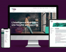 L’agence Minimal revampe le site web de fdp, Financière des professionnels