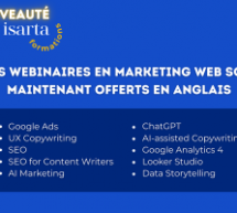 Nos webinaires en marketing numérique sont maintenant disponibles en anglais