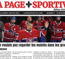 Lancement de la Page Sportive, le 1er hebdo gratuit de sport à Montréal