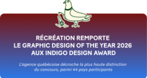 Récréation remporte le Graphic Design of the Year 2026 aux Indigo Design Award